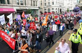 Thousands March in London to Protest Cost of Living Crisis